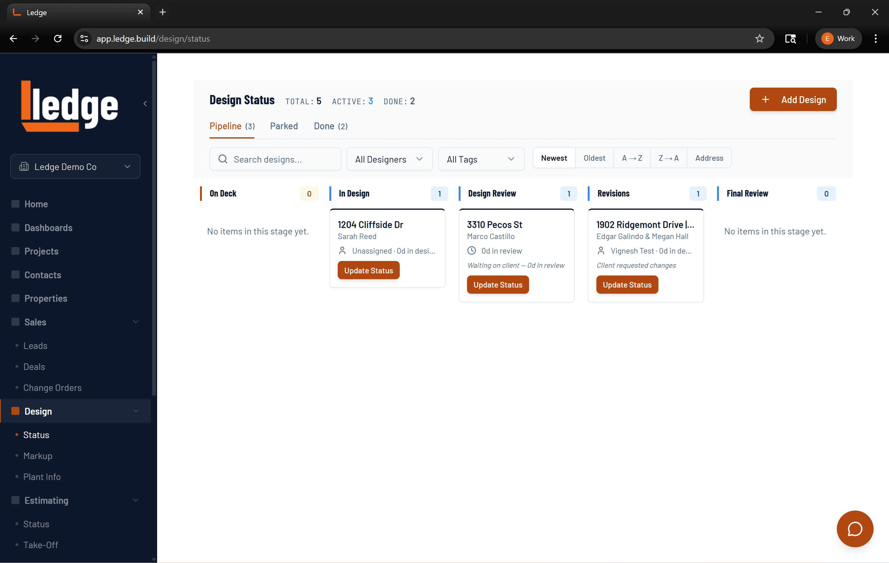 Deal moves to In Design