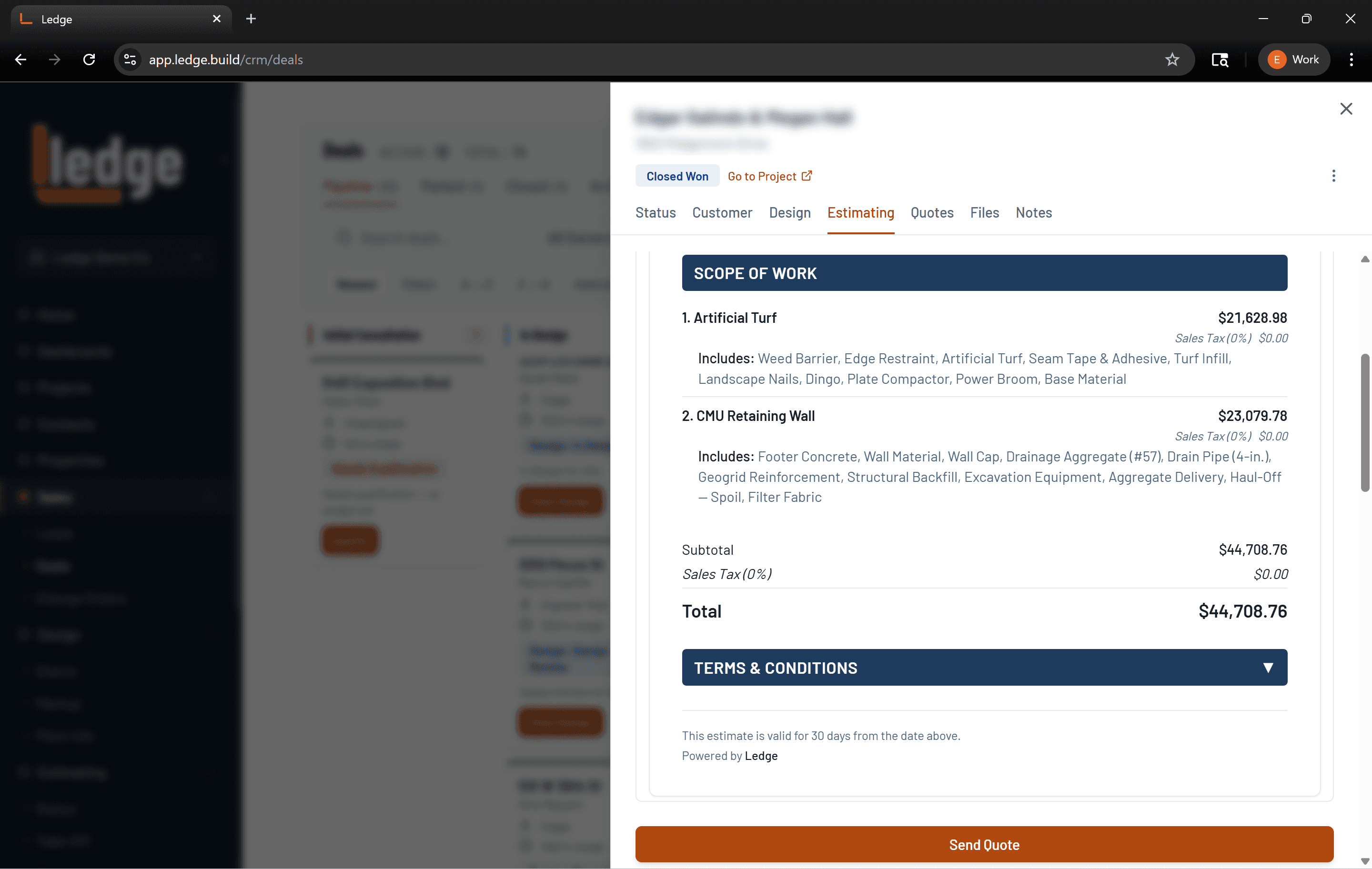 Generate from the estimate